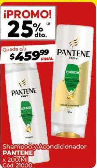 Diarco Shampoo y acondicionador pantene oferta