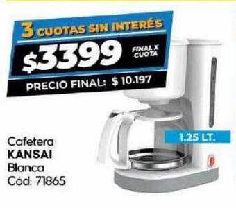 Diarco Cafetera kansai blanca oferta