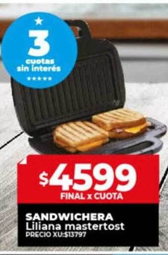 Supermayorista Vital Sandwichera liliana mastertost oferta