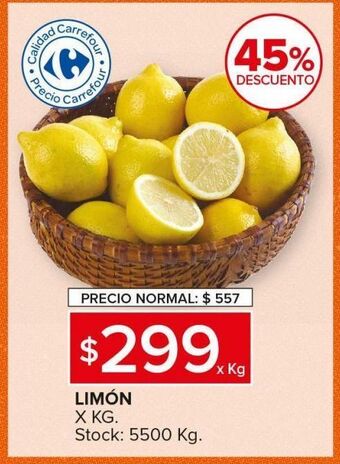 Carrefour Maxi Limon oferta