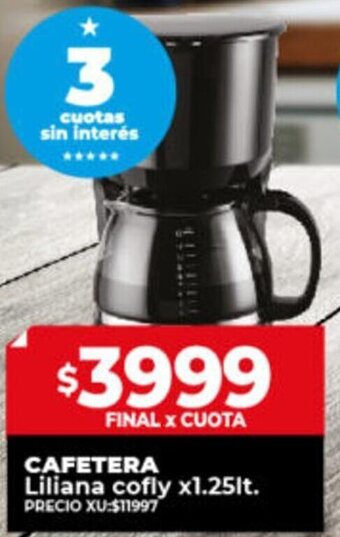 Supermayorista Vital CAFETERA Liliana cofly x1.25lt. oferta