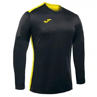 Joma Camiseta manga larga hombre campus ii negro amarillo oferta