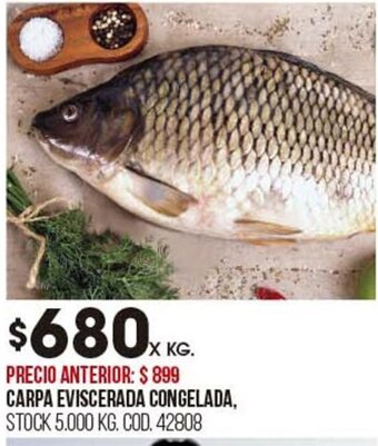 Coto CARPA EVISCERADA CONGELADA oferta