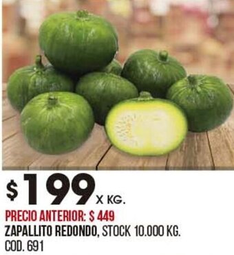 Coto ZAPALLITO REDONDO oferta