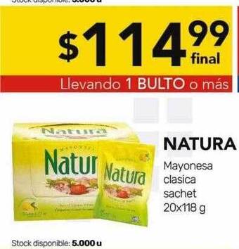 Nini Mayorista Natura mayonesa clasica oferta