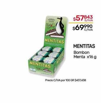 Nini Mayorista Mentitas bombon menta oferta