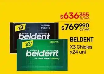 Nini Mayorista Beldent x3 chicles x 24 oferta