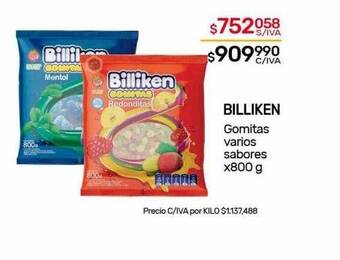 Nini Mayorista Billiken gomitas varios sabores oferta