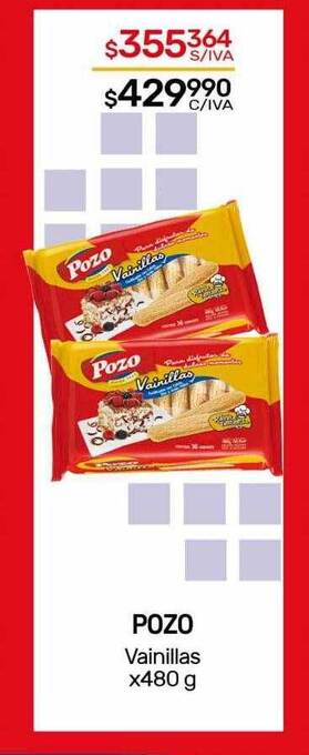 Nini Mayorista Pozo vainillas oferta