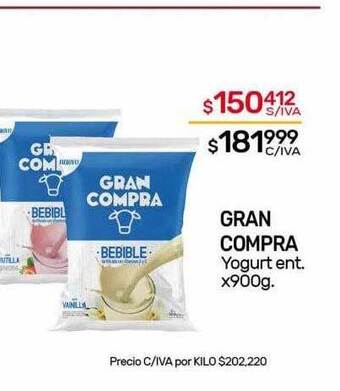 Nini Mayorista Gran compra yogurt ent oferta
