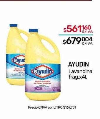 Nini Mayorista Ayudin lavandina frag oferta