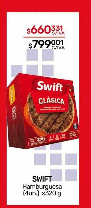 Nini Mayorista Swift hamburguesa oferta