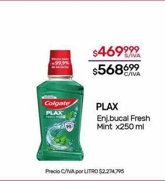 Plax enj bucal fresh mint