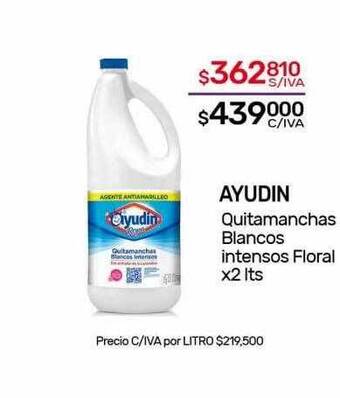 Nini Mayorista Ayudin quitamanchas blancos intensos floral oferta