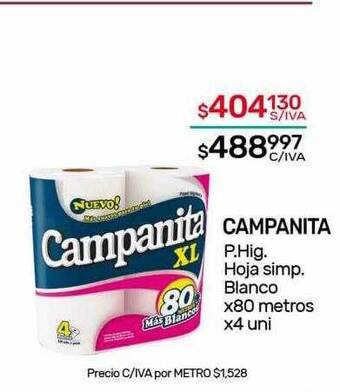 Nini Mayorista Campanita p hig hoja simp blanco oferta