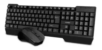 Frávega Kit teclado y mouse inalámbrico targa tgk-m70w óptico 2.4ghz oferta