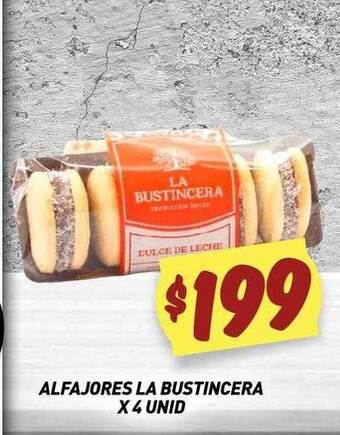 Supermercados Zeta Alfajores la bustincera x 4 oferta