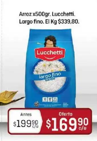 Arroz lucchetti largo fino