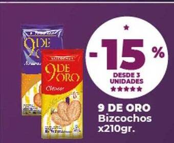 Supermayorista Vital 9 de oro bizcochos oferta