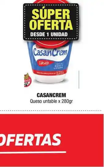 Maxi Ofertas Casancrem Queso untable x 280gr oferta