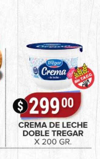 Supermercados Mayor Crema de leche doble tregar oferta