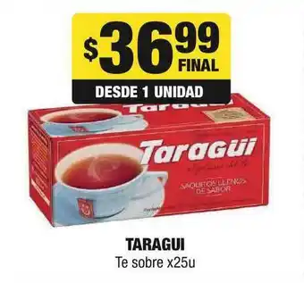 Maxi Ofertas Taragui Te sobre x25u oferta