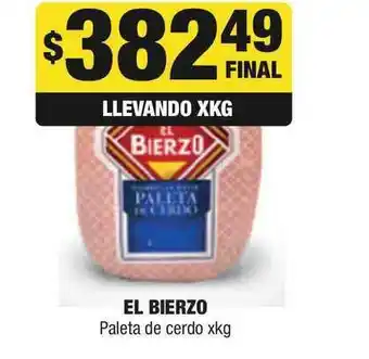 Maxi Ofertas El Bierzo Paleta de cerdo xkg oferta