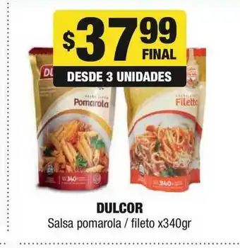 Dulcor Salsa pomarola / fileto x340gr