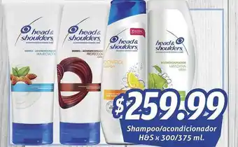 Gomez Pardo H&S Shampoo/acondicionador x 300/375ml oferta
