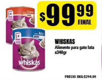 Whiskas Alimento para gato lata x340gr