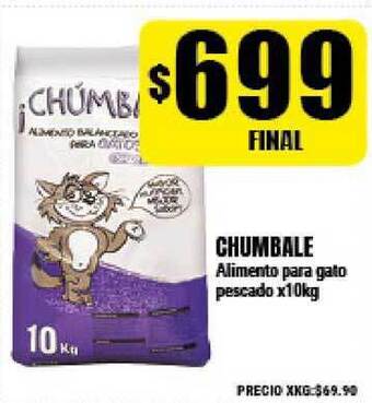 Supermayorista Vital Chumbale Alimento para gato pescado x10kg oferta