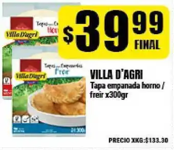 Supermayorista Vital Villa D'agri Tapa empanada horno / freir x300gr oferta