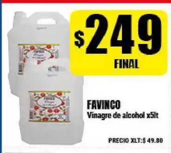 Supermayorista Vital Favinco Vinagre de alcohol x5lt oferta