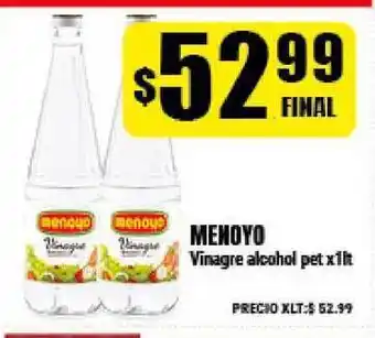 Menoyo Vinagre alcohol pet x1lt