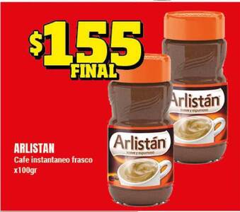 Supermayorista Vital Arlistan Cafe instantaneo frasco x100gr oferta