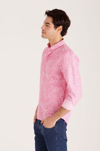 Macowens Camisa estampada rosa oferta