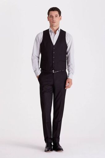 Macowens Pantalón de vestir ss100 liso negro oferta