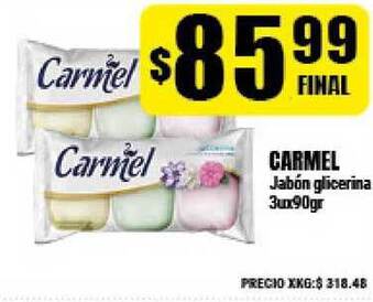 Supermayorista Vital Carmel Jabón glicerina 3ux90gr oferta