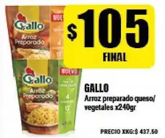Supermayorista Vital Gallo Arroz preparado queso/vegetales x240gr oferta