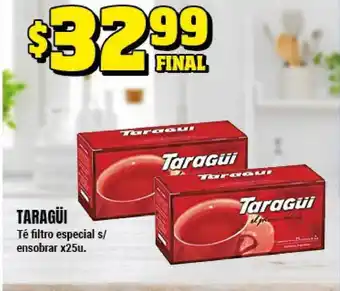 Supermayorista Vital Taragüi Té filtro especial s/ensobrar x25u oferta