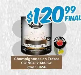 Diarco Coinco Champignones en Trozos x 400gr Cod.: 11656 oferta