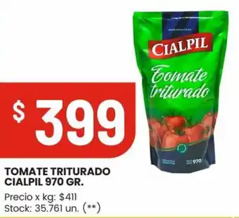 Changomas TOMATE TRITURADO CIALPIL 970 GR. oferta