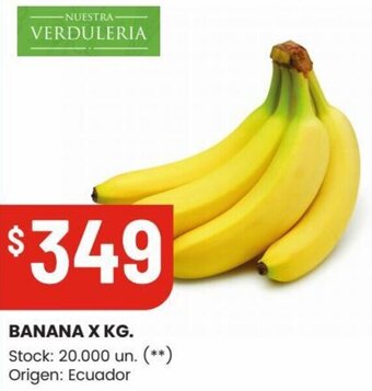 Changomas BANANA X KG. oferta