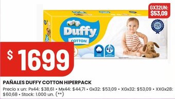 Changomas PAÑALES DUFFY COTTON HIPERPACK oferta