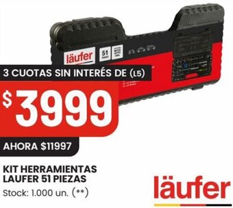 Changomas KIT HERRAMIENTAS LAUFER 51 PIEZAS oferta