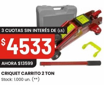 Changomas CRIQUET CARRITO 2 TON oferta