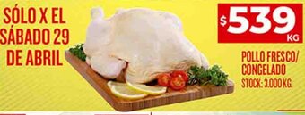 Supermercados DIA POLLO FRESCO/ CONGELADO oferta
