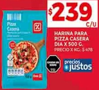 Supermercados DIA HARINA PARA PIZZA CASERA DIA X 500 G. oferta