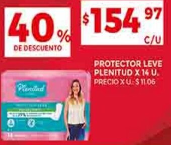 Supermercados DIA PROTECTOR LEVE PLENITUD X 14 U. oferta