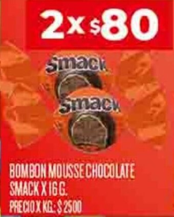 Supermercados DIA BOMBON MOUSSE CHOCOLATE SMACK 2 X 16G. oferta